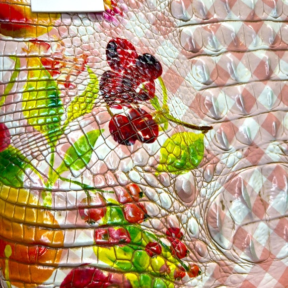 Brahmin NWT Large Duxbury Fruit Salad Ombré Melbourne Leather Purse Bag (P042) - Picture 10 of 15